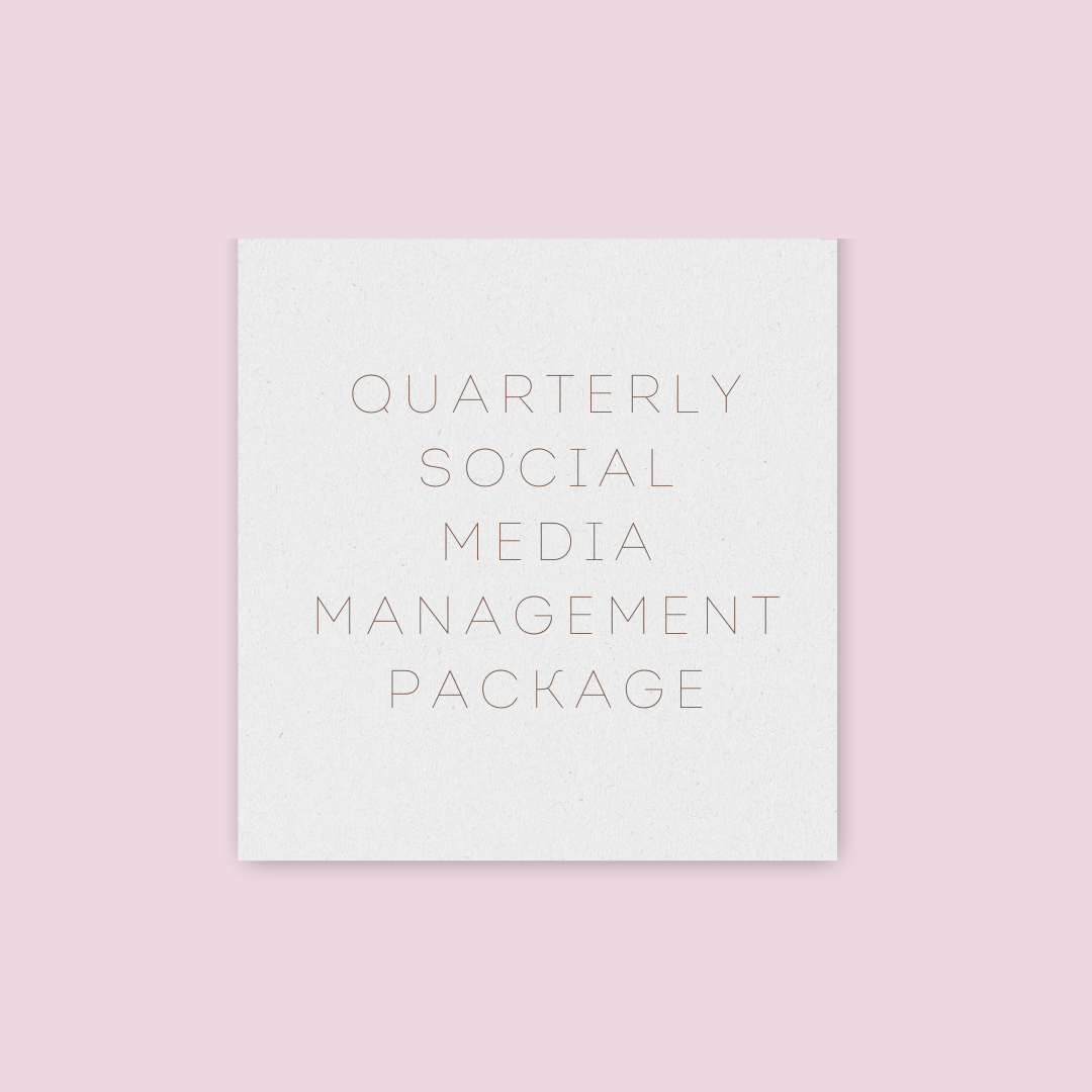 Quarterly Social Media Management