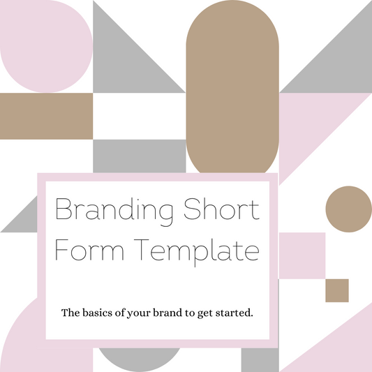 Branding Short Form Template
